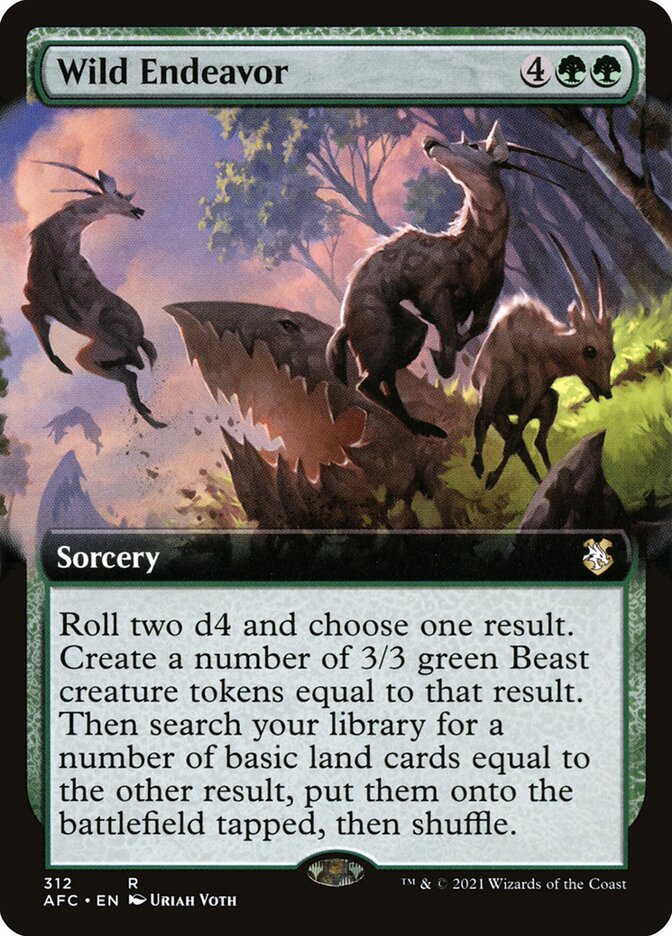 Wild Endeavor, Forgotten Realms Commander Card Art