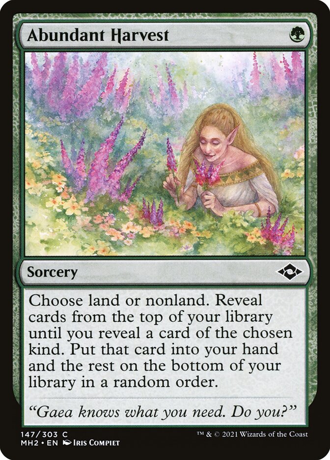 Abundant Harvest, Modern horizons 2 Card Art