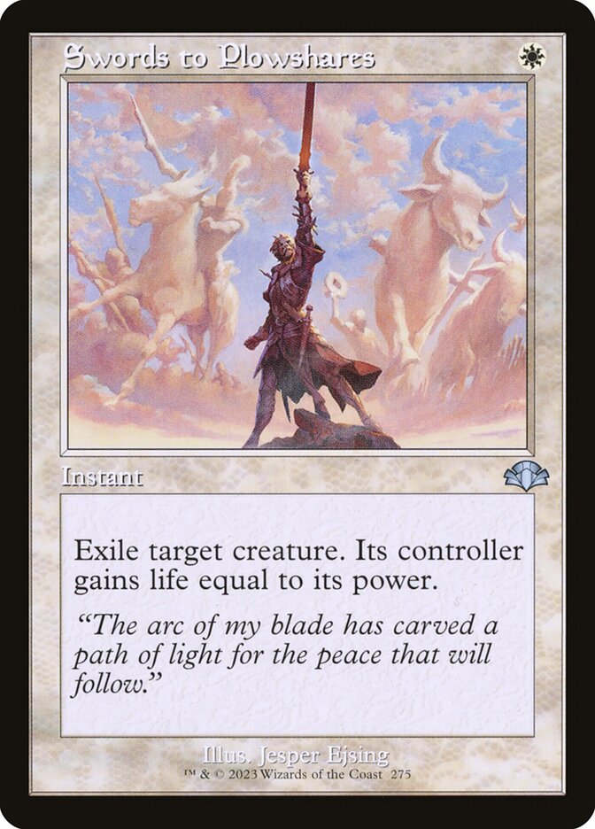 Swords to Plowshares, Dominaria Remastered Card Art