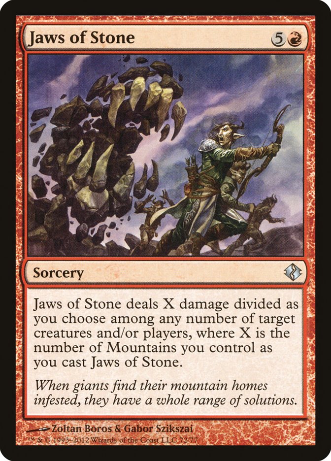 Jaws of Stone, Duel decks: venser vs. koth Card Art