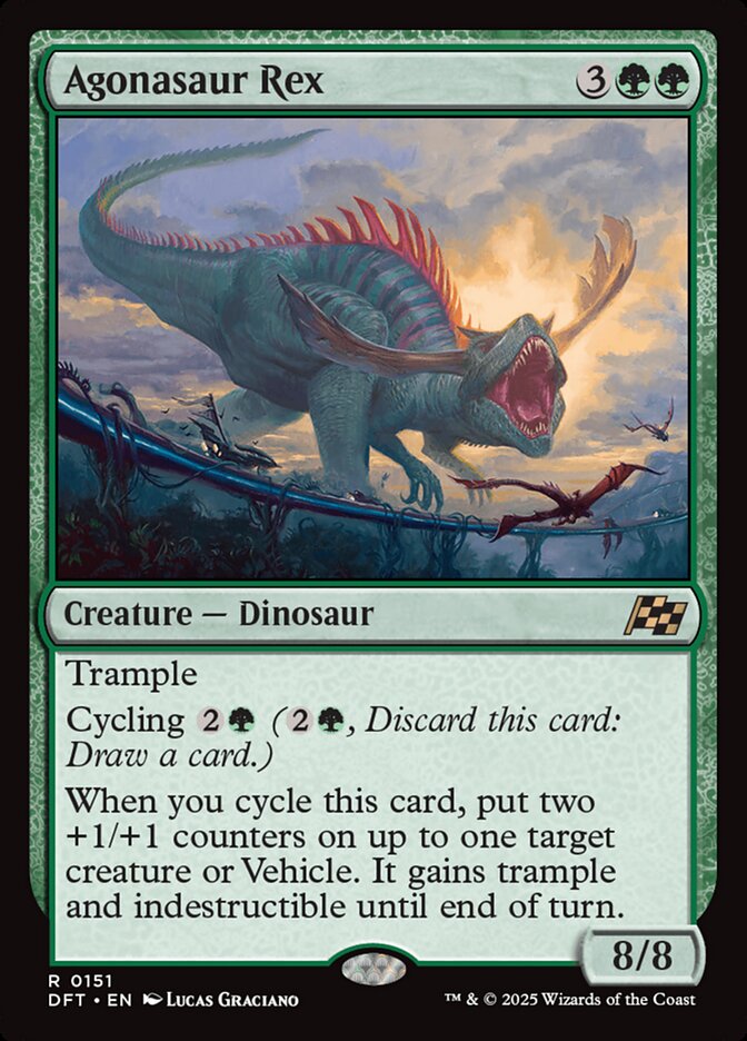 Agonasaur Rex, Aetherdrift Card Art