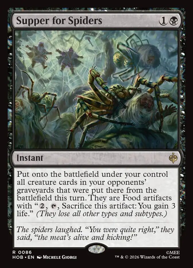 Supper for Spiders, The Hobbit Card Art