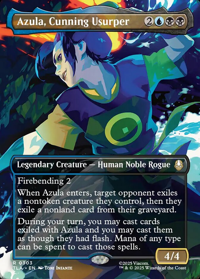 Azula, Cunning Usurper, Avatar: The Last Airbender Card Art