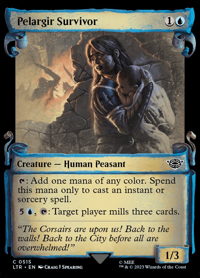 Pelargir Survivor, The lord of the rings: tales of middle-earth Card Art