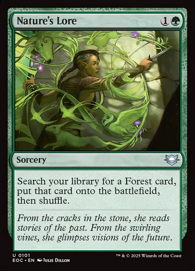 Nature's Lore, Edge Of Eternities Commander Card Art