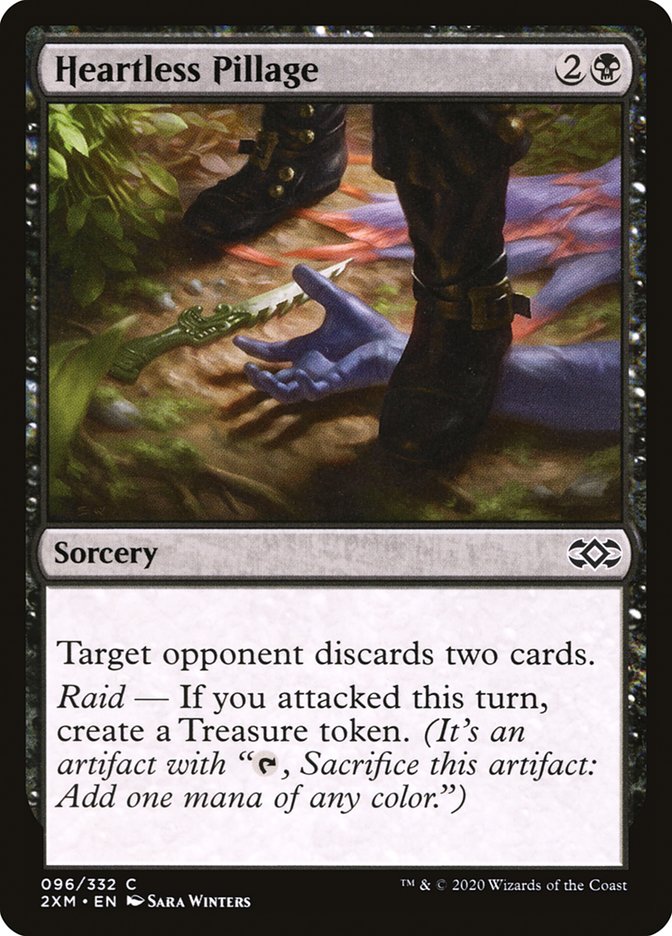 Heartless Pillage, Double masters Card Art