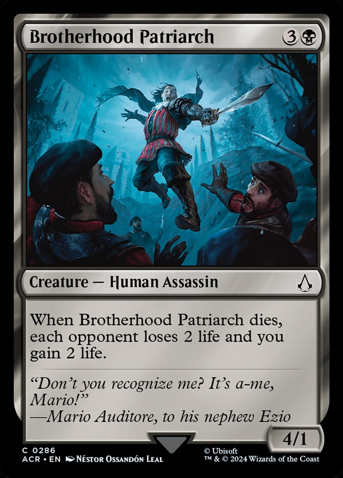 Brotherhood Patriarch, Assassin'S Creed Card Art