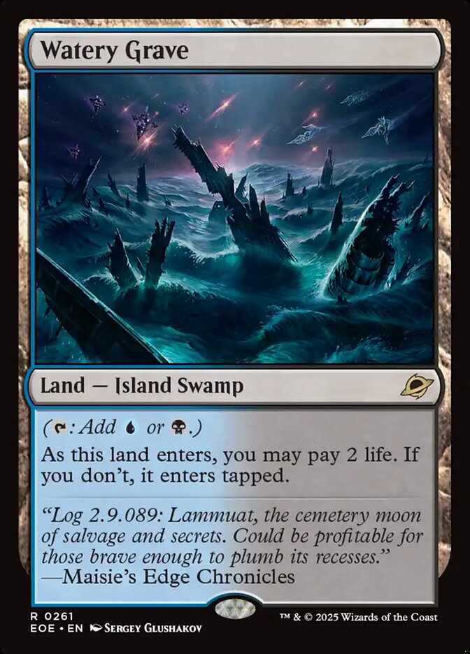 Watery Grave, Edge of eternities Card Art