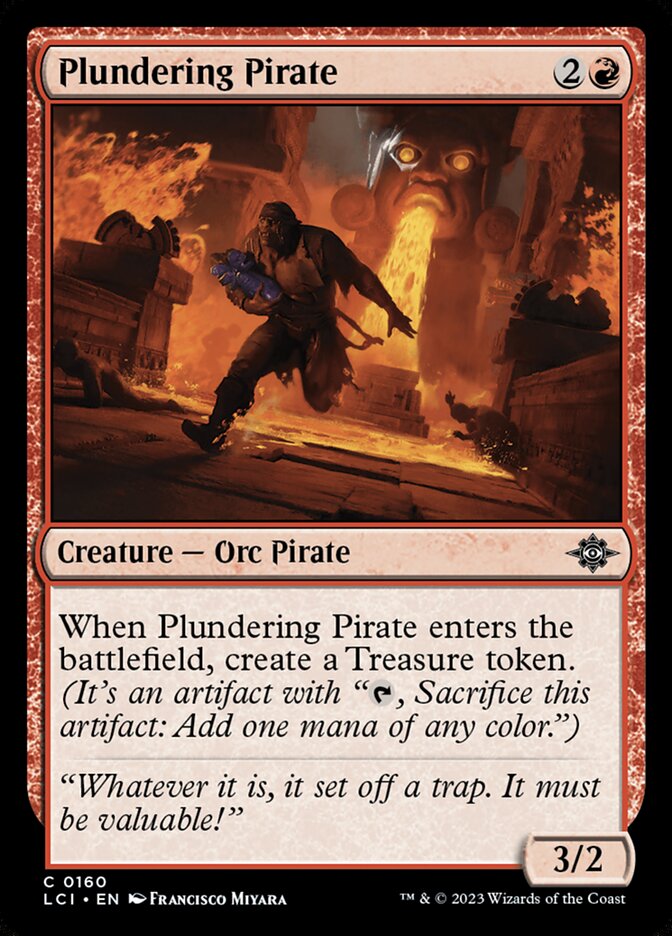 Plundering Pirate, The lost caverns of ixalan Card Art