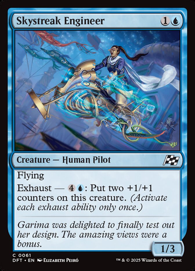 Skystreak Engineer, Aetherdrift Card Art