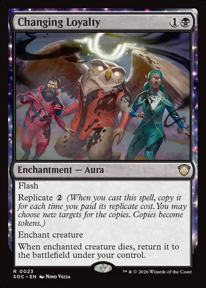 Changing Loyalty, Secrets Of Strixhaven Commander Card Art