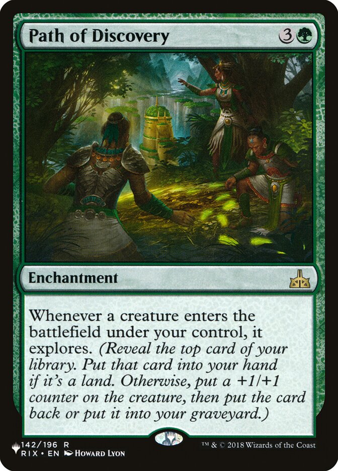 Path of Discovery, The List Card Art