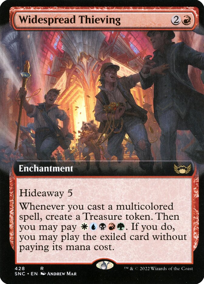 Widespread Thieving, Streets of new capenna Card Art
