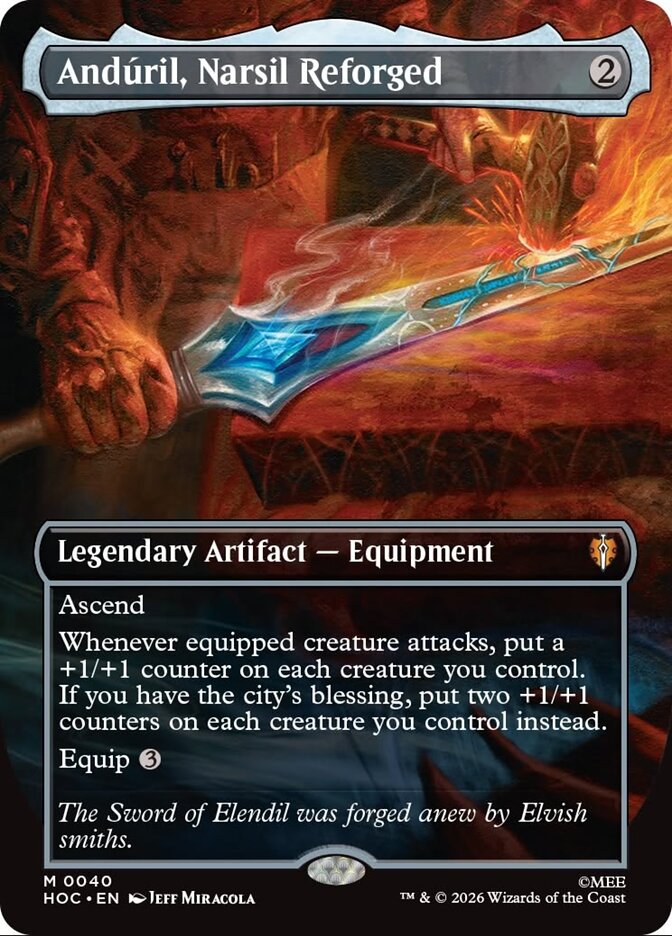 Andúril, Narsil Reforged, The Hobbit Eternal Card Art