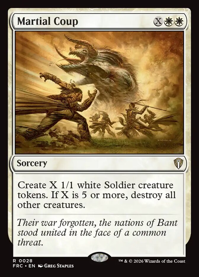Martial Coup, Reality Fracture Commander Card Art