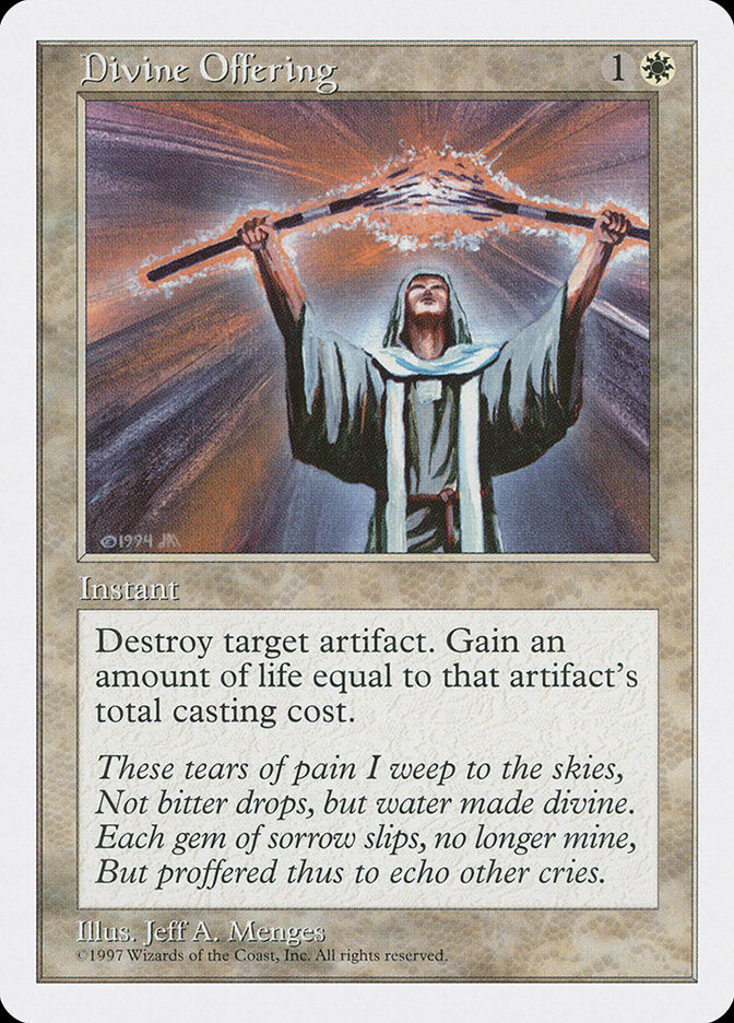 Divine Offering, Fifth Edition Card Art