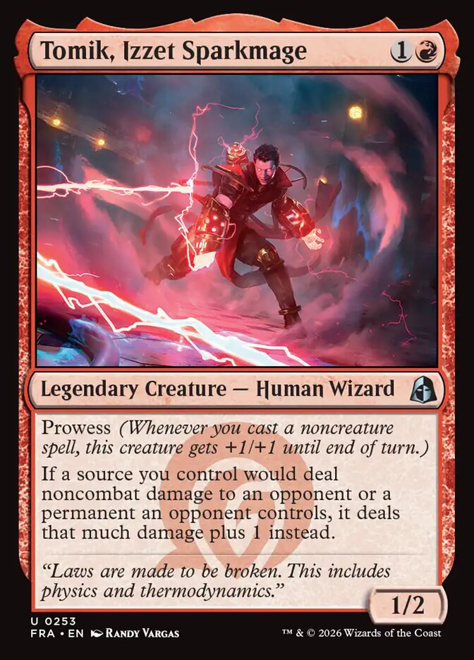 Tomik, Izzet Sparkmage, Reality Fracture Card Art