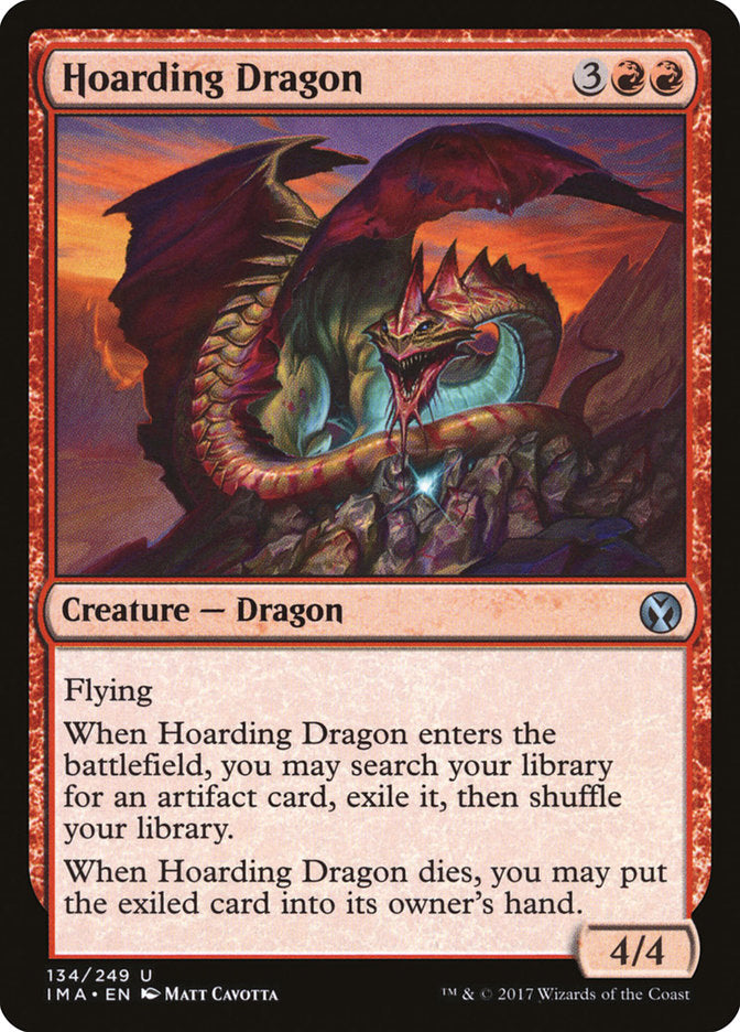 Hoarding Dragon, Iconic Masters Card Art