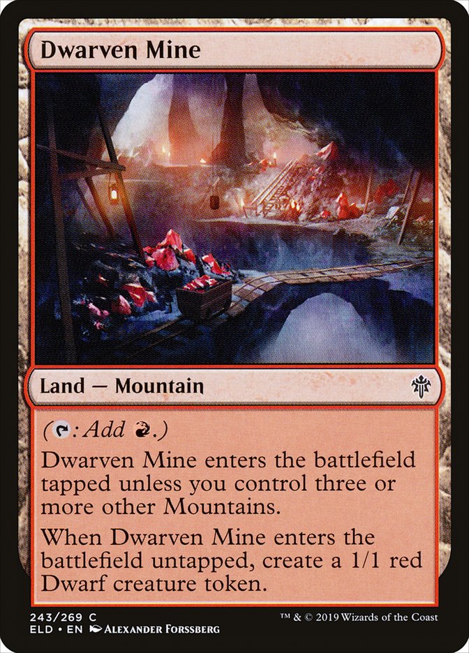 Dwarven Mine, Throne of eldraine Card Art
