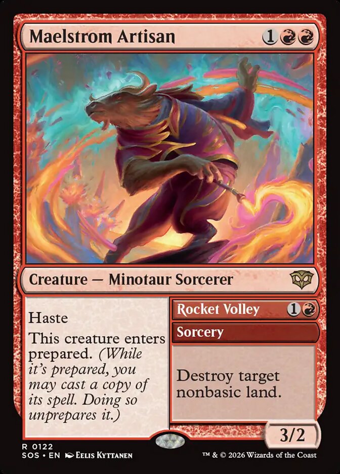 Maelstrom Artisan // Rocket Volley, Secrets Of Strixhaven Card Art