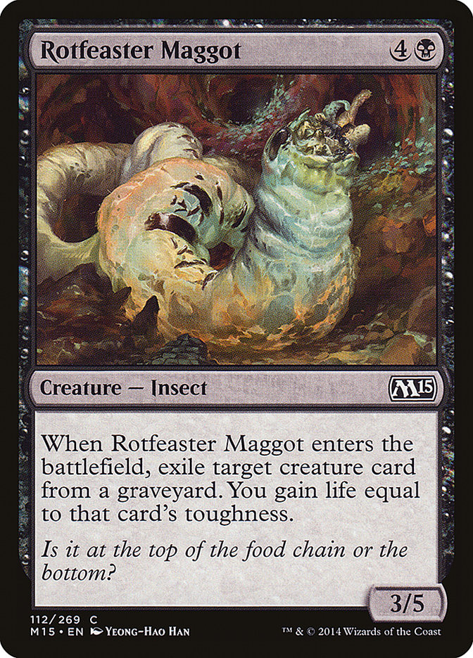 Rotfeaster Maggot, Magic 2015 Card Art