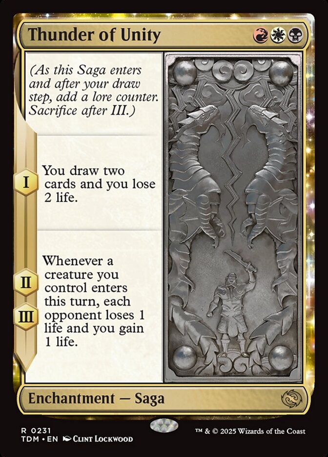 Thunder of Unity, Tarkir: dragonstorm Card Art