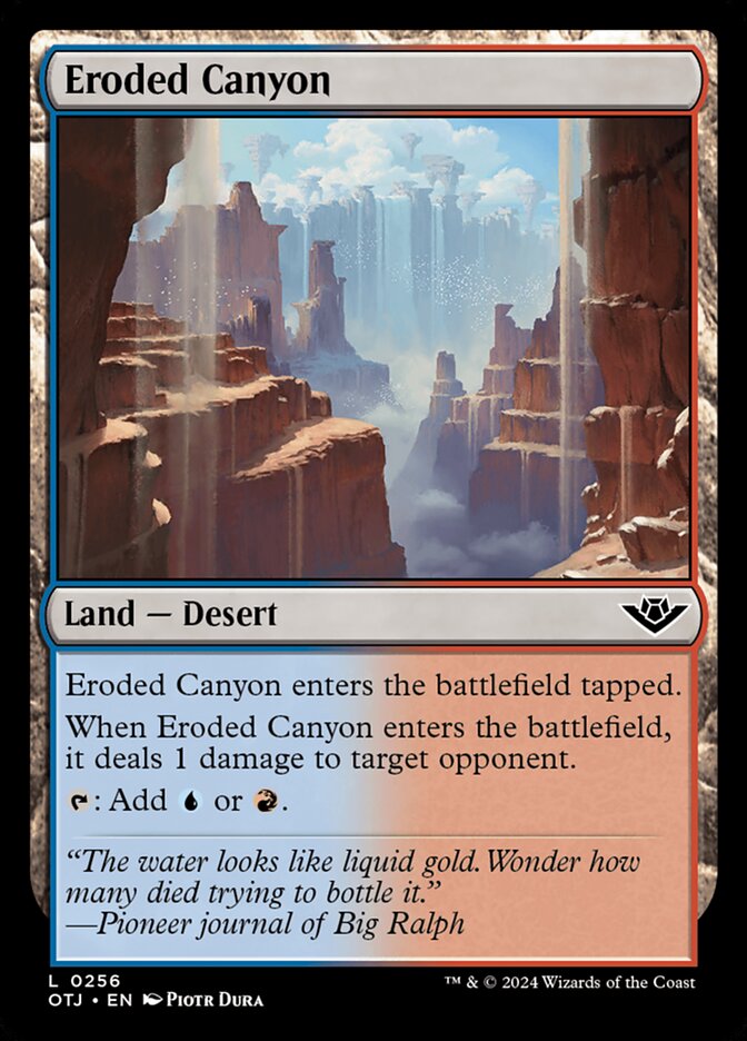 Eroded Canyon, Outlaws Of Thunder Junction Card Art