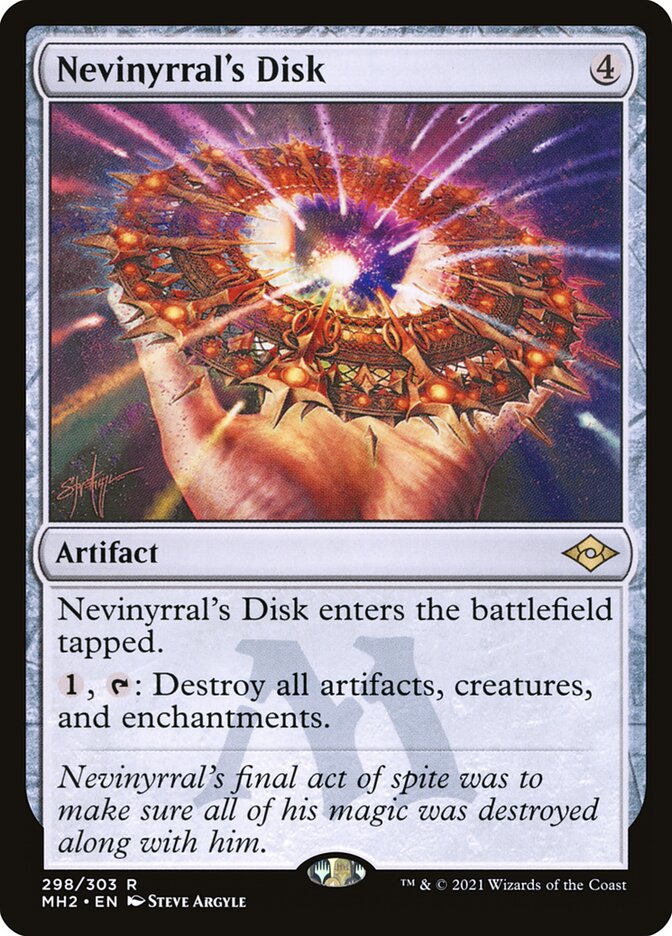Nevinyrral's Disk, Modern horizons 2 Card Art