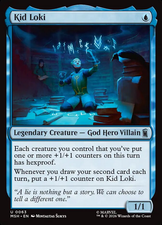 Kid Loki, Marvel Super Heroes Card Art