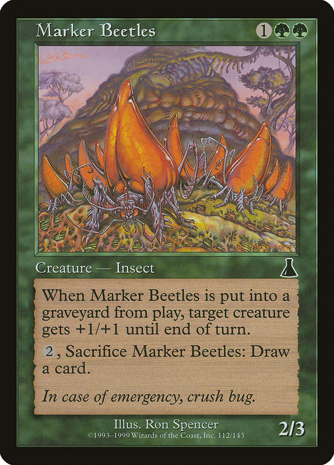 Marker Beetles, Urza's destiny Card Art
