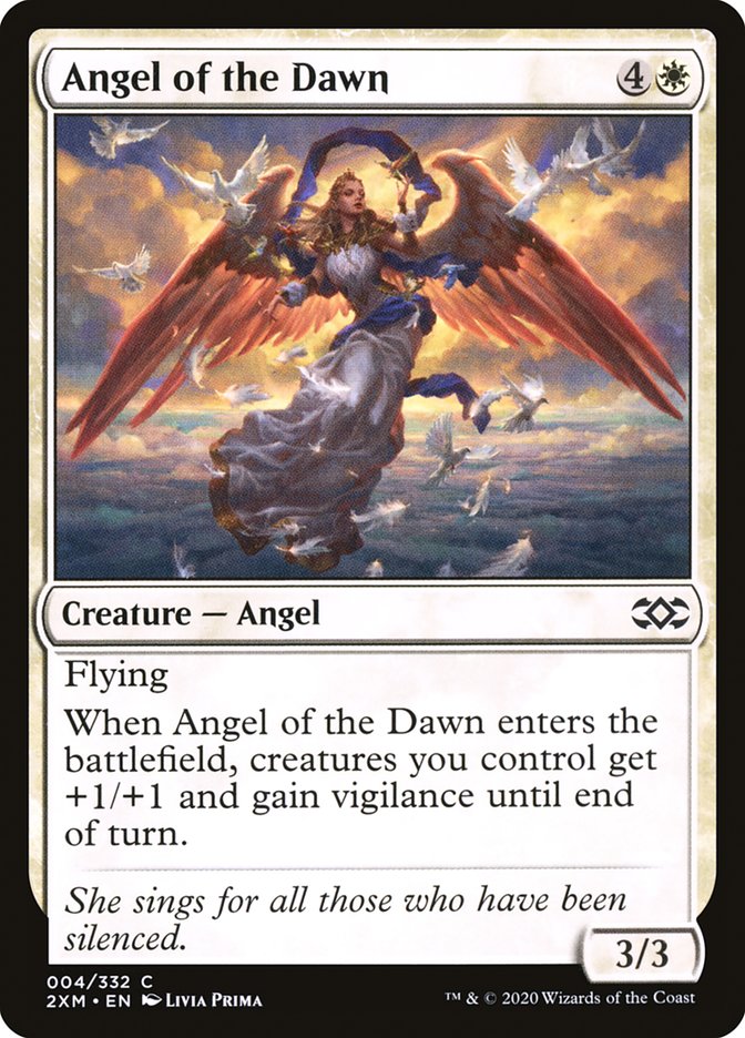 Angel of the Dawn, Double masters Card Art