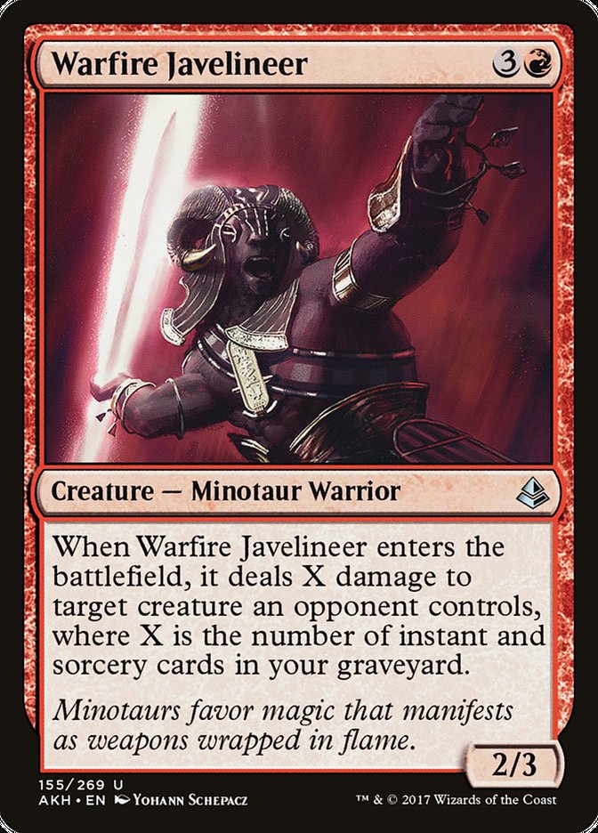 Warfire Javelineer, Amonkhet Card Art