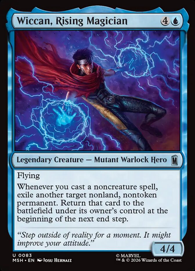 Wiccan, Rising Magician, Marvel Super Heroes Card Art
