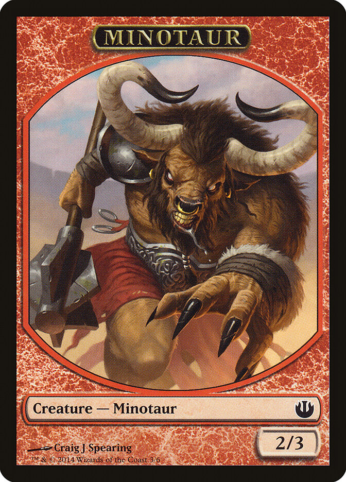 Minotaur, Journey Into Nyx Tokens Card Art
