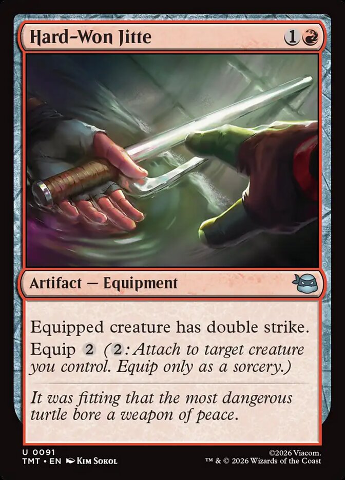 Hard-Won Jitte, Teenage Mutant Ninja Turtles Card Art