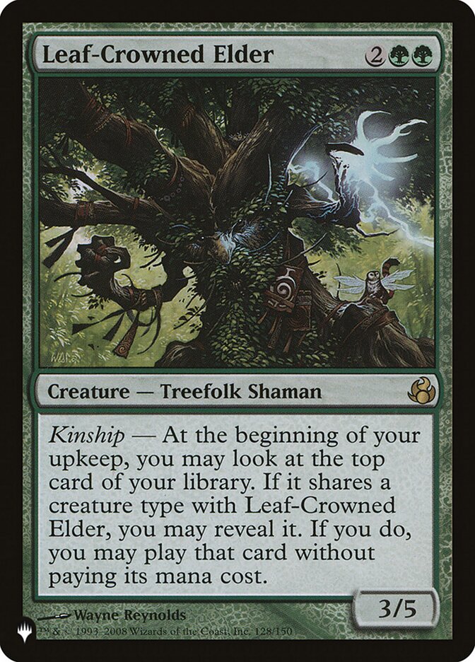 Leaf-Crowned Elder, The List Card Art