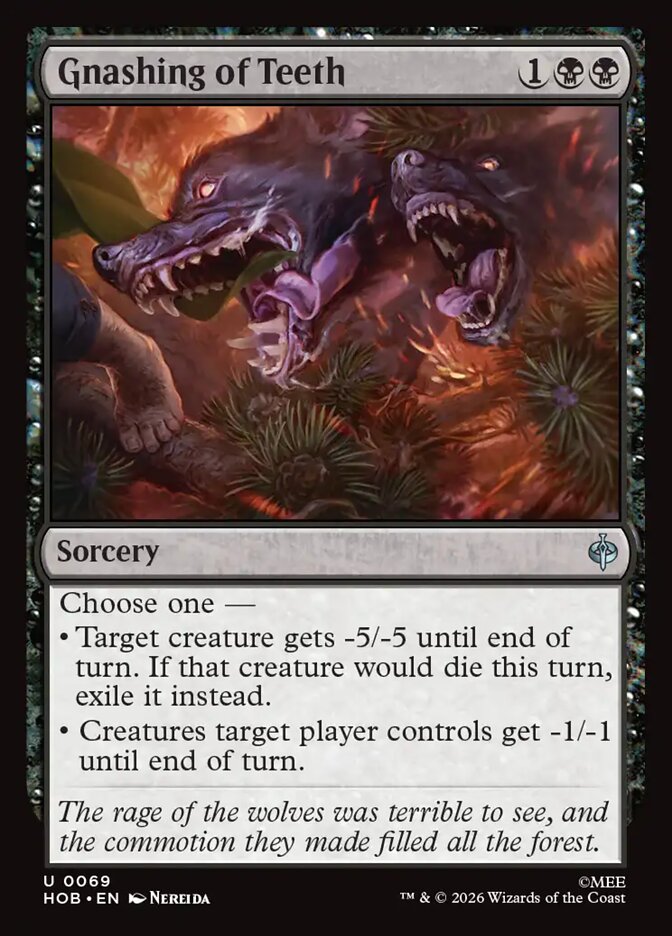 Gnashing of Teeth, The Hobbit Card Art
