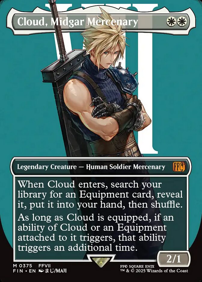 Cloud, Midgar Mercenary, Final Fantasy Card Art