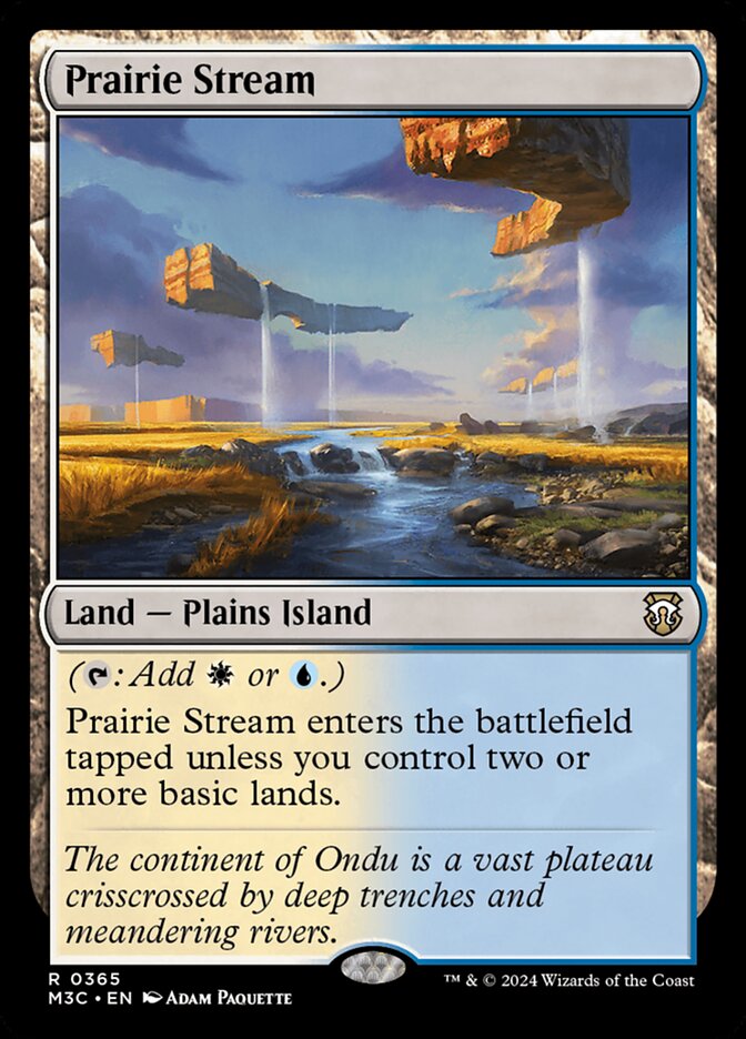 Prairie Stream, Modern horizons 3 commander Card Art