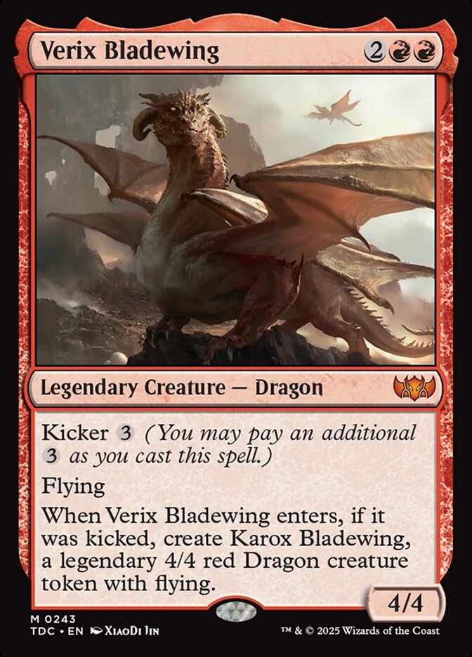 Verix Bladewing, Tarkir: dragonstorm commander Card Art