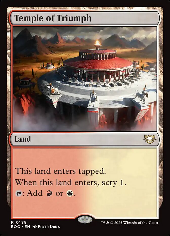 Temple of Triumph, Edge Of Eternities Commander Card Art