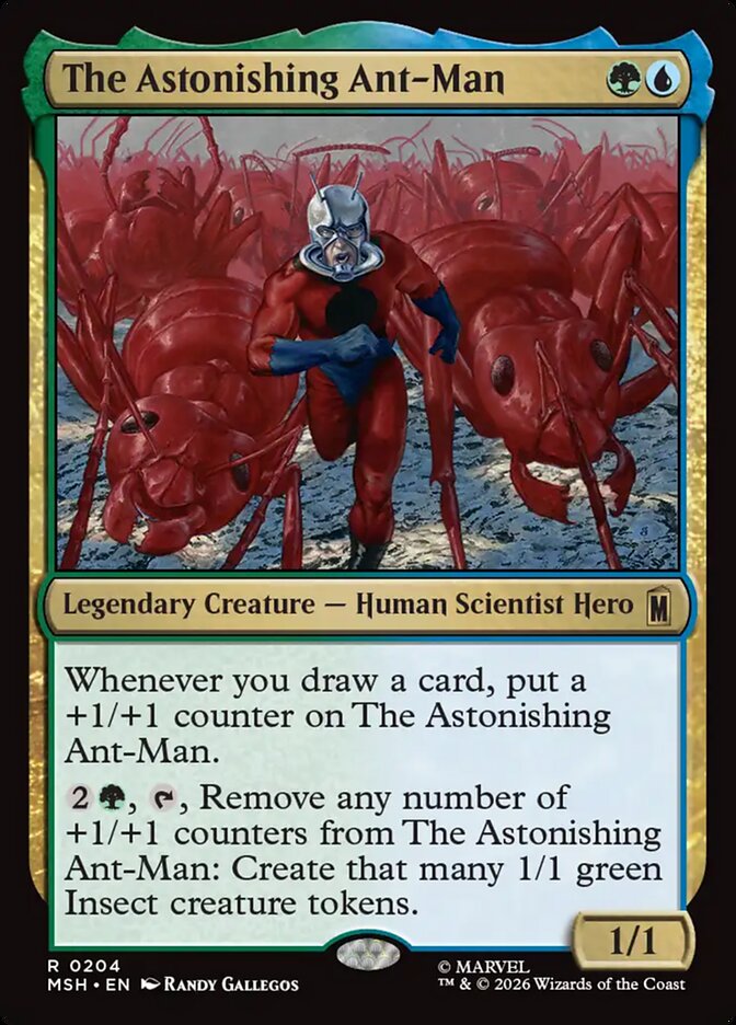 The Astonishing Ant-Man, Marvel Super Heroes Card Art