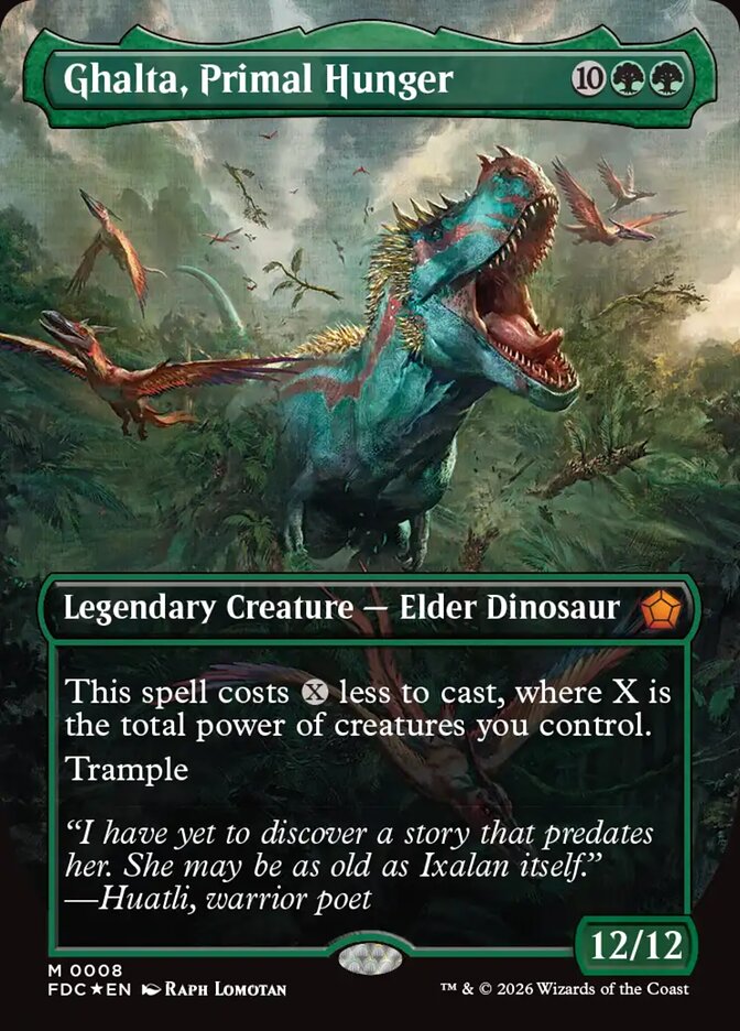 Ghalta, Primal Hunger, Foundations Commander Card Art