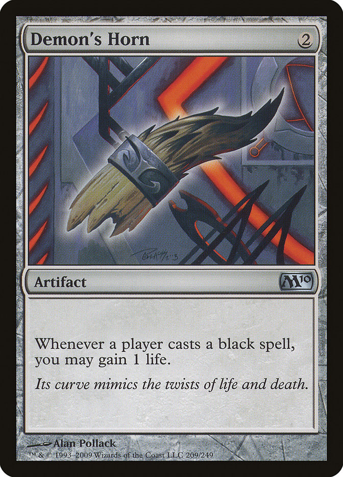 Demon's Horn, Magic 2010 Card Art