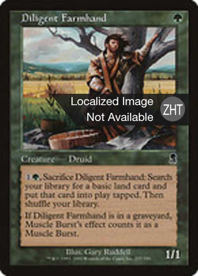Diligent Farmhand, Odyssey Card Art