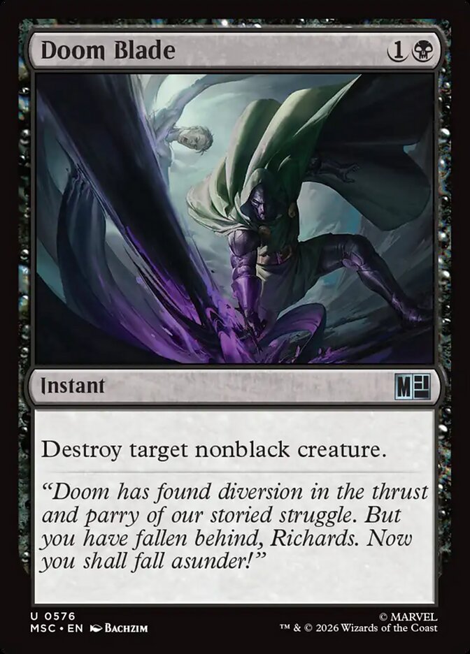 Doom Blade, Marvel Super Heroes Commander Card Art
