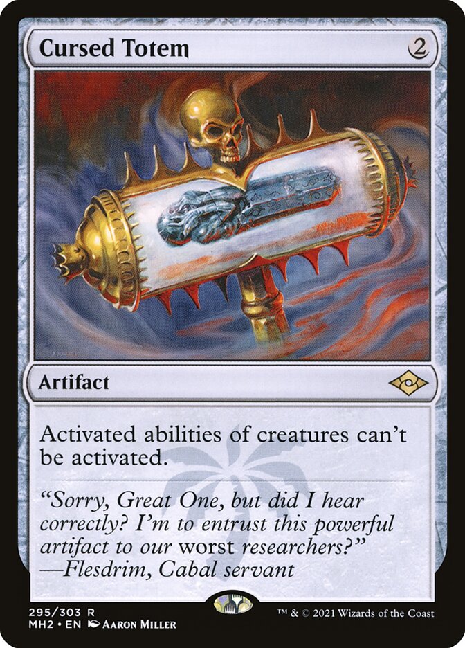 Cursed Totem, Modern horizons 2 Card Art
