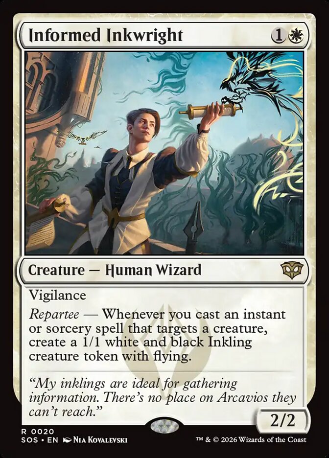 Informed Inkwright, Secrets Of Strixhaven Card Art