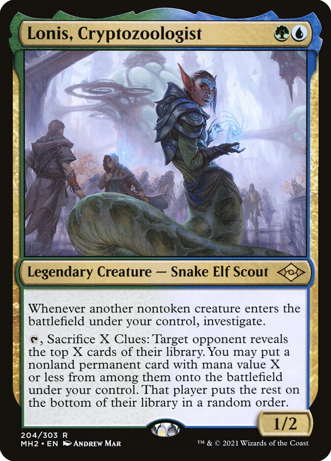 Lonis, Cryptozoologist, Modern horizons 2 Card Art