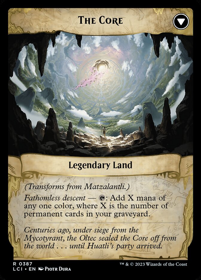 Matzalantli, the Great Door // The Core, The Lost Caverns Of Ixalan Card Art